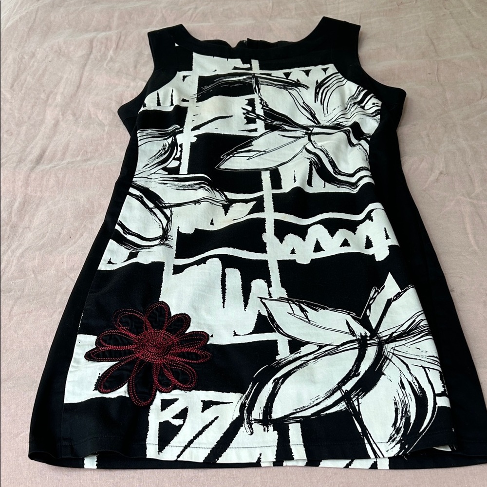 Desigual Black and White Dress